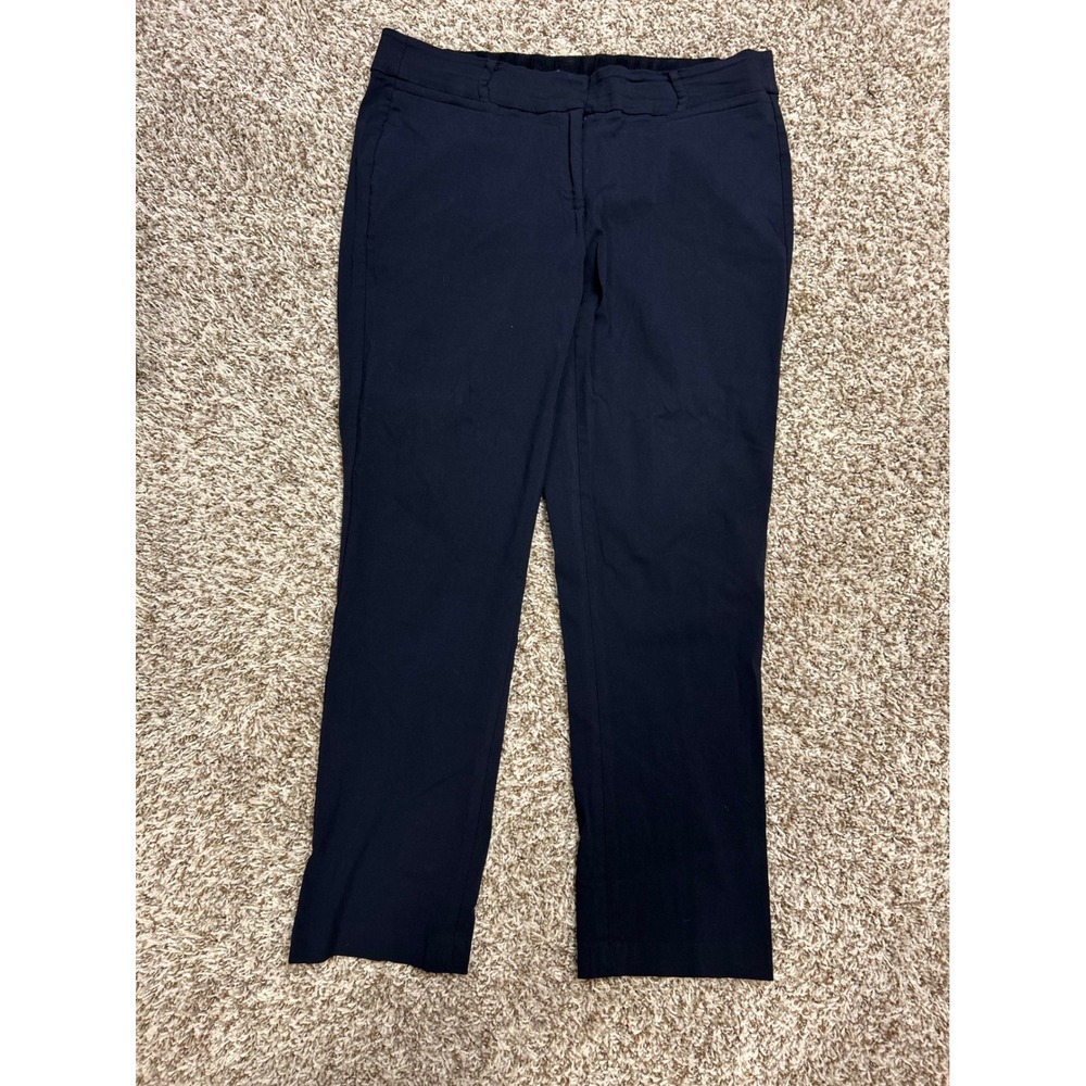 Lane Bryant The Allie Navy Blue Straight Leg Stretch Pants Plus Size 18R